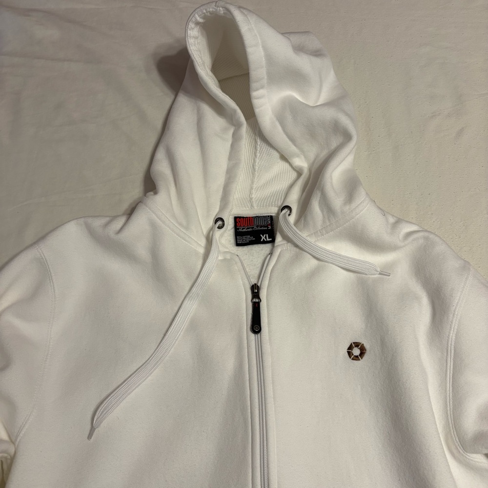 Vintage Y2K South Pole White Hoodie Jacket